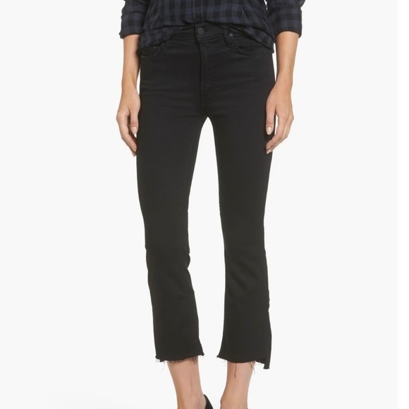 MOTHER The Insider Crop Step Fray Jeans In Not Guilty - Size - 25